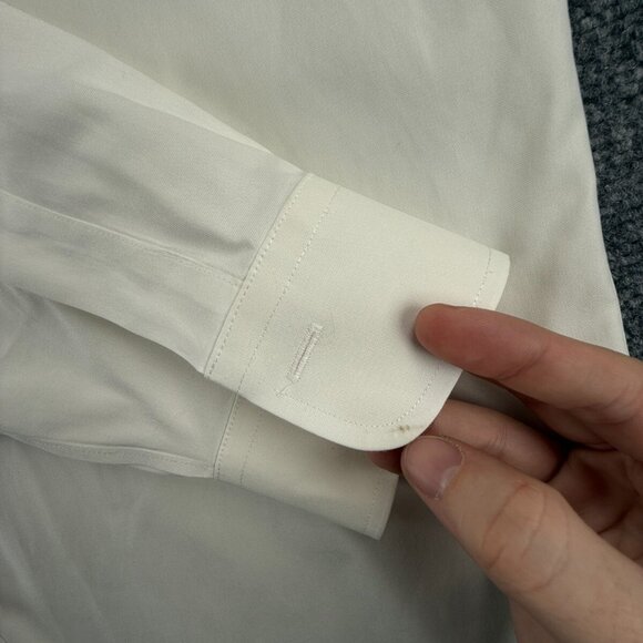 Brooks Brothers Ivory Classic Fit 16.5 33 Non Iron Cotton Button Up Supima Men - Picture 11 of 16